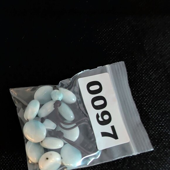 Marahlago Larimar Adjustable Bracelet With Light Blue Beads & Black Cord - Picture 5 of 5